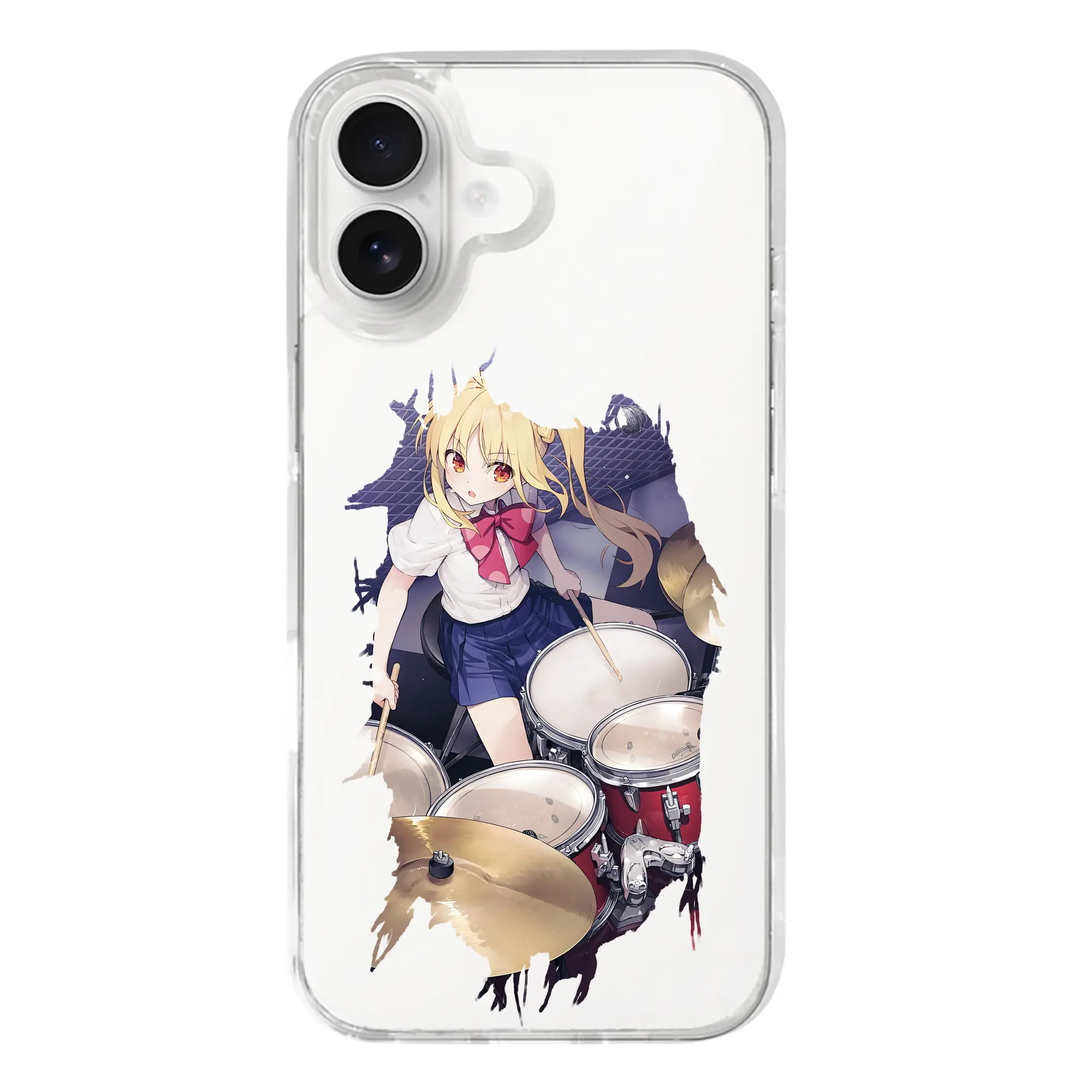 ぼっちざろっく！ グッズ,伊地知虹夏 - iPhone 17シリーズ 透明スマホケース – 薄型・耐衝撃・精密フィット保護カバー